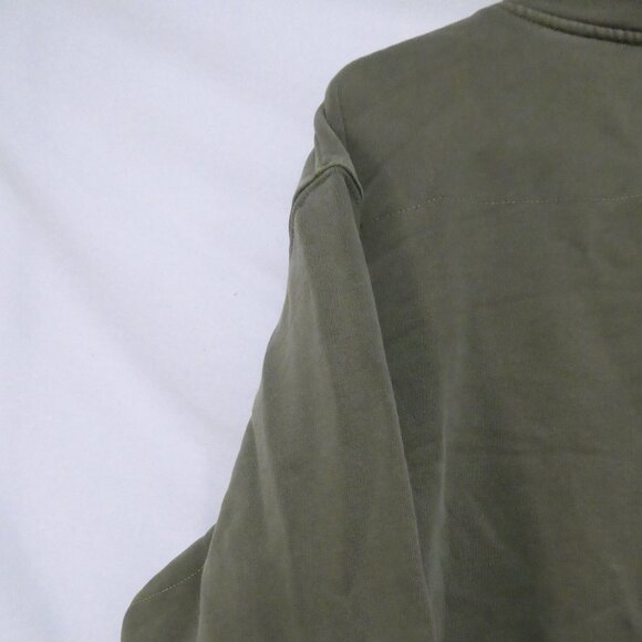 Unbranded | medium | Khaki Pullover Sweatshirt | Collar - Zip - Snap Button - Picture 10 of 16